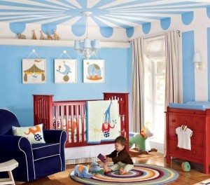 Blue Red Kid's Bedroom !!