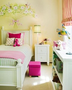 ห้องนอนสีชมพู-เขียว สุดน่ารัก!