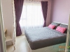 ห้องนอน กับผ้าม่านและวอลเปเปอร์ สีม่วง 05 @ Aspire รัชดา-วงศ์สว่าง