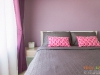 ห้องนอน กับผ้าม่านและวอลเปเปอร์ สีม่วง 06 @ Aspire รัชดา-วงศ์สว่าง
