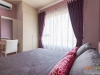 ห้องนอน กับผ้าม่านและวอลเปเปอร์ สีม่วง 04 @ Aspire รัชดา-วงศ์สว่าง