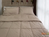 ห้องนอน กับม่านจีบและวอลล์ สีน้ำตาล 08 @ G Style Condo รัชดา – ห้วยขวาง