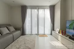 ห้องอเนกประสงค์ตกแต่งด้วยผ้าม่าน (1)  @ บุราสิริ สนามบินน้ำ