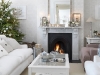 Silver Green Christmas Living Room