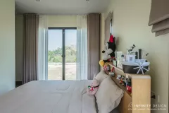 ห้องนอนตกแต่งด้วยผ้าม่าน 14 @ บ้านสร้างเอง ฉะเชิงเทรา