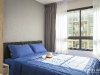 ห้องนอนตกแต่งด้วยผ้าม่านและวอลเปเปอร์ 07 @ iCondo Green Space สุขุมวิท 77