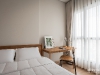 ห้องนอนตกแต่งด้วยผ้าม่านโปร่ง 01 @ Lumpini Suite ดินแดง-ราชปรารภ