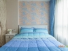 ห้องนอน ผ้าม่านจีบ วอลเปเปอร์ @ Lumpini Ville อ่อนนุช-ลาดกระบัง 2 (10)