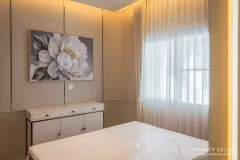 ห้องนอนเล็กตกแต่งด้วยผ้าม่าน 01 @  มัณฑนา บางนา-วงแหวน