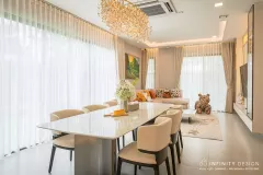 มุมทานข้าวตกแต่งด้วยผ้าม่าน  (2)  @ มัณฑนา บรมฯ-ทวีวัฒนา