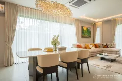 มุมทานข้าวตกแต่งด้วยผ้าม่าน  (4)  @ มัณฑนา บรมฯ-ทวีวัฒนา