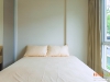 ห้องนอนสีวอร์มโทน กับม่านจีบ สีน้ำตาล 07 @ Metro Luxe เอกมัย-พระราม 4