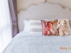 ห้องนอน กับม่านจีบ สีน้ำตาล 04 @ Metro Luxe เอกมัย-พระราม 4