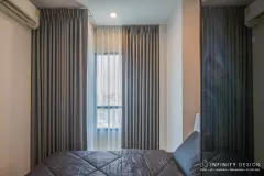 ห้องนอนตกแต่งด้วยผ้าม่าน 14 @ Niche Mono Mega Space บางนา