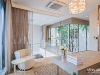 กั้นมุมทำงานตกแต่งด้วยผ้าม่านลอนโปร่งไฟฟ้า 01 @ Providence Lane เอกมัย-รามอินทรา