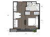 Floor Plan 29.95 Sq.m. @ NOBLE STATE 39