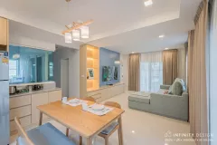 นั่งเล่นผ้าม่าน 2 ชั้น 02  @ สีวลี ศรีนครินทร์-ร่มเกล้า