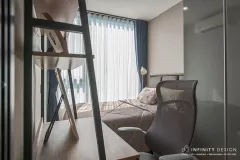 ห้องนอนตกแต่งด้วยผ้าม่าน 03 @ Skyrise Avenue สุขุมวิท 64