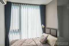 ห้องนอนตกแต่งด้วยผ้าม่าน 01 @ Skyrise Avenue สุขุมวิท 64