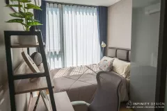 ห้องนอนตกแต่งด้วยผ้าม่าน 06 @ Skyrise Avenue สุขุมวิท 64