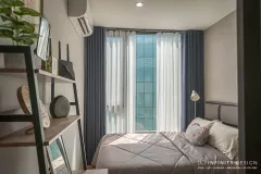 ห้องนอนตกแต่งด้วยผ้าม่าน 10 @ Skyrise Avenue สุขุมวิท 64