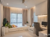 ห้องทำงานตกแต่งด้วยผ้าม่าน 2 ชั้น 02 @ The City ปิ่นเกล้า-บรมฯ 2