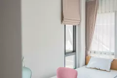 ผ้าม่านพับสีครีม  (Roman Blinds)  01  @ The City ปิ่นเกล้า-บรมฯ 2