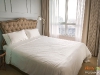 ห้องนอนตกแต่งด้วยผ้าม่าน สีครีม 07 @ The Tempo Grand สาทร-วุฒากาศ