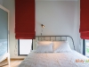 ห้องนอนใหญ่ตกแต่งด้วยผ้าม่าน สีแดง 03 @ Unio สุขุมวิท 72
